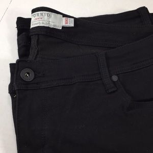 Torrid black denim Boot cut pants